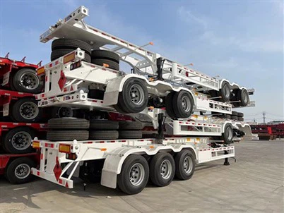 3 এক্সেল কঙ্কাল সেমি ট্রেলার